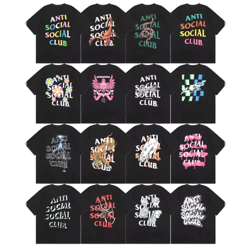 Anti Social Social Club Multicolor T-Shirt Collection Review: 230gsm Double-Yarn Cotton, Loose Raglan Tees