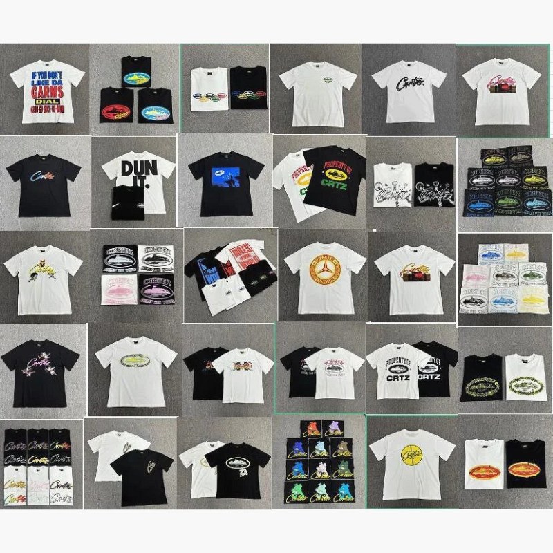 Corteiz Graphic Print Multicolor T-Shirt Collection Review: Loose Crew Neck, 3D Lettering, S–3XL