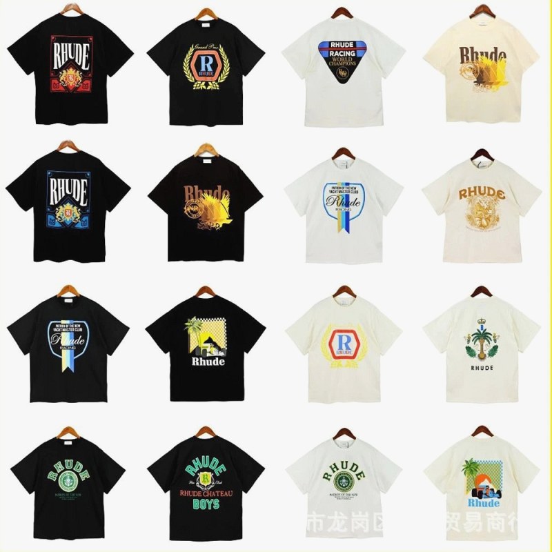 Rhude Trendy T-Shirts with Various Printed Designs Review: A 240g Cotton Tee, Tested