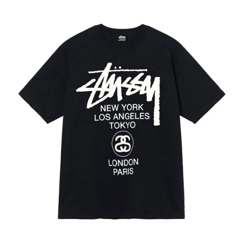 Stussy Letter-Print Black T-Shirt Review: Midweight Cotton, Relaxed Cut